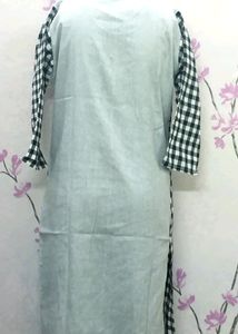Kurti Double koti design Grey latest fancy/western