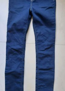 NAVY BLUE JEGGINGS with hand-painted back pockets