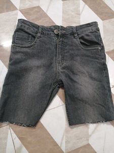 Stylish Dark denim shorts