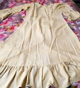 Elegant Beige Ethnic Gown