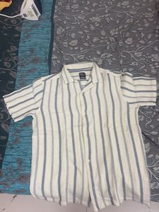 Men's Striped Short Sleeve Shirt