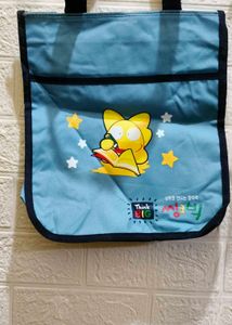 Cute Blue Cartoon Tote Bag