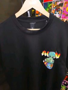ALIEN UNISEX GRAPHIC PRINTED OVERSIZE TEE 🔥🔥