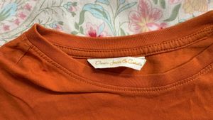 Stylish Rust Ruffle Sleeve Top