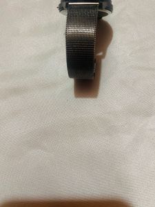 Elegant Silver-Tone Mesh Strap Watch