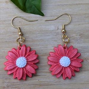 2 Earrings Combo Sunflower &amp; Daisy