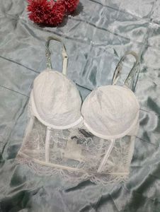 Victoria's secret Rhine stone White  Corset Br