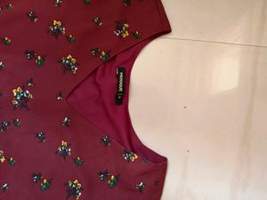Maroon Mini Dress