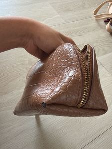 Chic Brown Crocodile pouch
