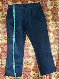 Men's Blue Casual Trousers