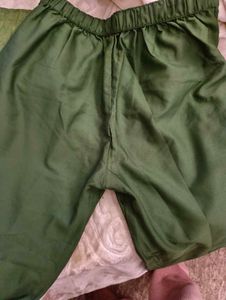 Green Embroidered Kurta Set