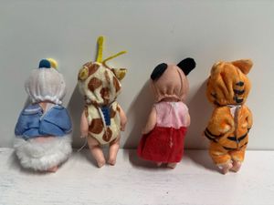 Set of 4 Baby Dolls in Animal Costumes