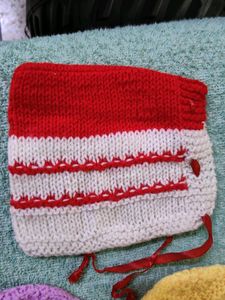 Woollen Caps (Set Of 5), New Born To 12 Mon