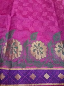 Elegant Pink unstitched 2 Kurta Set with bottom fa