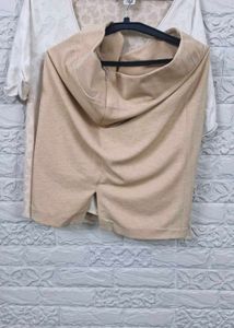 Stylish Beige Mini Skirt