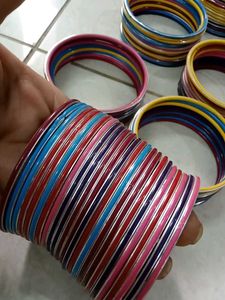 Boho Stackable Bangles - set multi colour