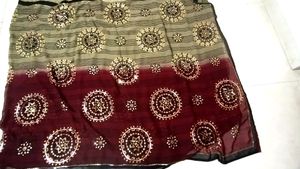 Chiffon Saree With Heavy Sequence Work