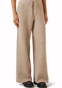Winter Set - VELVET SWEATER & Wide Leg Knit Pants