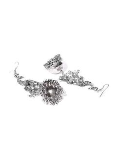 Combo pack of 4 oxidised Jhumkhas