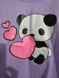 Puplre Crop top