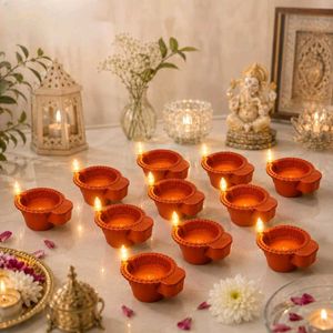 Diwali Decor - LED Floating Water Sensor Diyas
