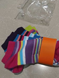 Striped Ankle Socks 3 Pack