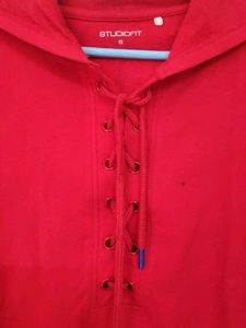 Branded Red Studiofit Hoodie From Westside