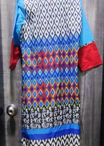 Vibrant Geometric Print Kurta