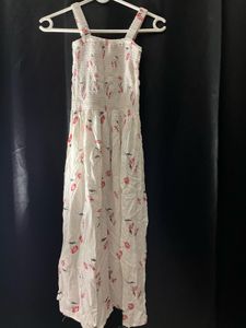 White Floral Maxi Dress