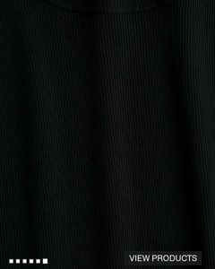 H&amp;M Black Ribbed Vest Top