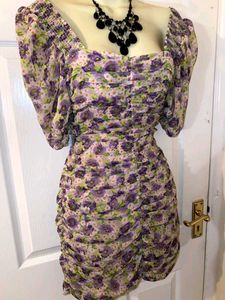Zara Floral Bodycon Dress