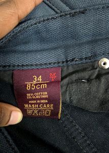 Men's Dark Blue Slim Fit Chinos