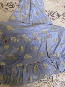 pastel blue one piece kurta gown🌸