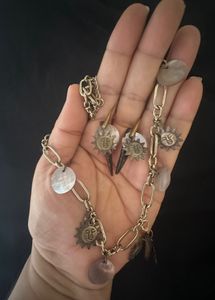Artistic abalone neklace and earings set