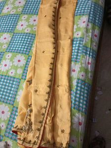 kundan work Saree