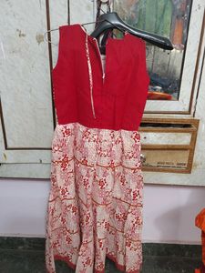Red Sequin Ethnic frock