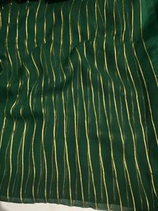 Elegant Emerald Green Saree