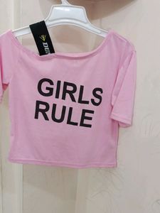 Pink Crop Top
