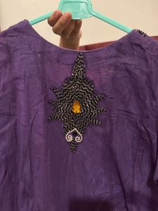 Embellished Purple  3 piece