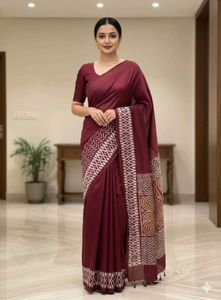 Pure Silk Elegant Maroon Saree
