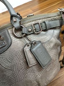 Authentic Coach Madison Metallic Ocelot / Stitched