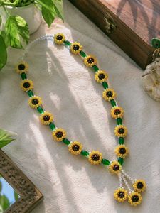 customize Pink &amp; White Beaded Necklace for radha r