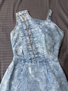 Denim dress for teenage girls 🩵