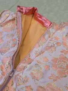 Anusnka sharma wedding Pink Brocade Lehenga