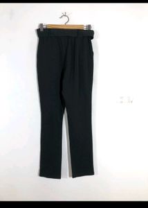 Women's Belted Black Pants