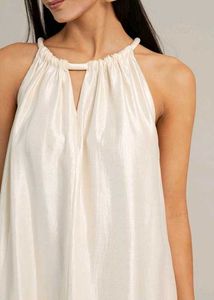 Elegant Cream Maxi Dress