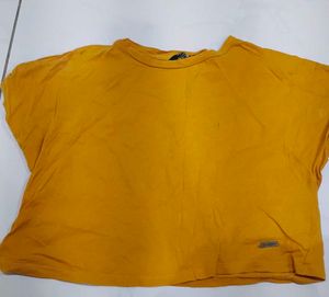 Mustard Crop Top