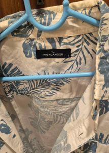 Men's Tropical Print Short Sleeve Shirt