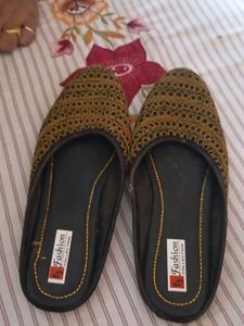 Embroidered Slip-On Flats