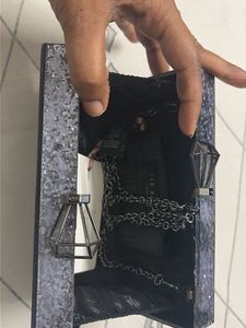 original ted baker Sparkly Grey Clutch Bag